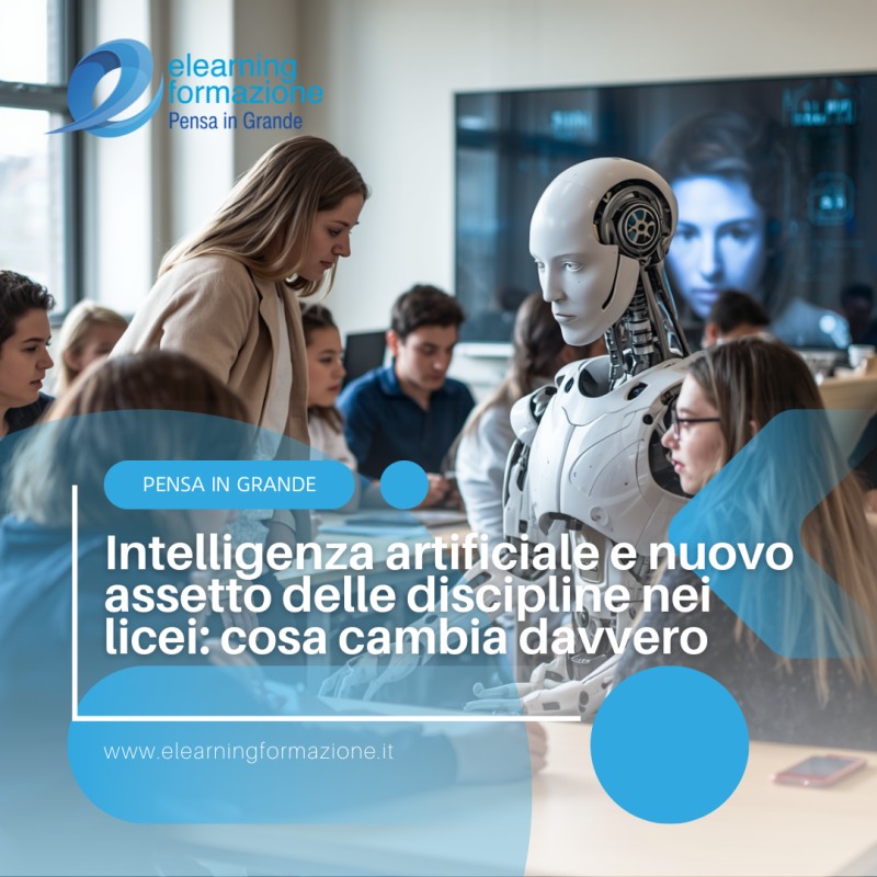 Intelligenza artificiale e nuovo assetto delle discipline nei licei: cosa cambia davvero